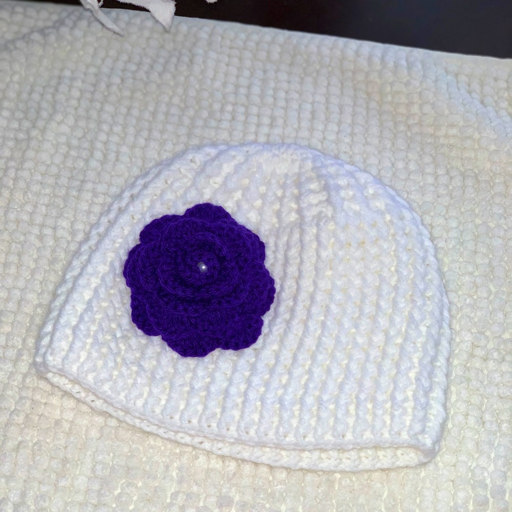 Handmade crochet beanie
